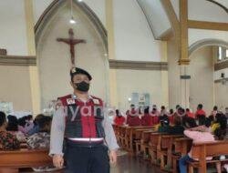 Polres Tapteng Laksanakan Patroli dan Pengamanan Ibadah Minggu Gereja