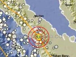 Wilayah Tapanuli Utara Dilanda Gempa Sebanyak Dua Kali. 