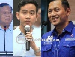 Prabowo Sebut AHY dan Gibran Calon Pemimpin Bangsa