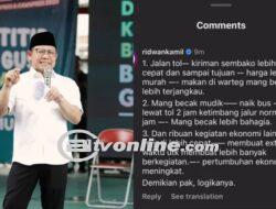 Balasan Menohok Ridwan Kamil soal Cak Imin Sebut Tukang Becak Tak Nikmati Jalan Tol