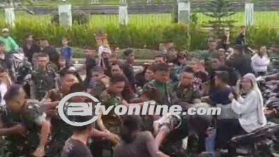 Viral, Anggota TNI di Manado Bentrok dengan Iring-iringan Pengantar Jenazah