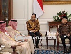 Ma’ruf Amin Temui Wamenlu Saudi, Bahas soal Ekonomi Syariah dan Palestina