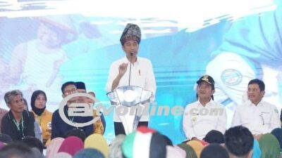 Presiden Jokowi Silaturahmi dengan Peserta JKN-KIS di Kota Tebing Tinggi, Sumatra Utara