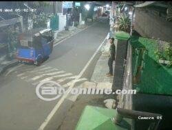 Aksi Pencurian Bajai Terekam CCTV di Kemayoran