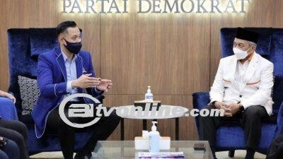 AHY Kunjungi Fraksi Demokrat DPR, Gelar Pertemuan Tertutup