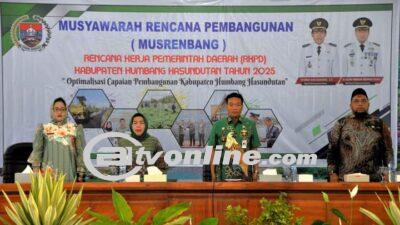 Wakil Bupati Humbahas Buka Musrenbang RKPD Tahun 2025