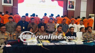 Operasi Polres Metro Bekasi, 31 Pelaku Kejahatan Diamankan dalam Operasi Pekat