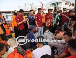 Gunung Ruang Erupsi, Pegawai Lapas dan Puluhan Napi Dievakuasi Pakai Kapal