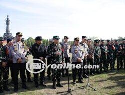 TNI-Polri Gelar Apel Pasukan Gabungan untuk Amankan KTT Indonesia Africa Forum dan HLF MSP di Bali