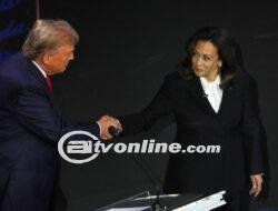 Wakil Presiden Kamala Harris Sapa Donald Trump dalam Debat Presiden AS