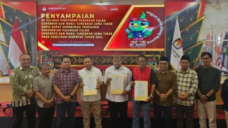 KPU Jawa Timur Resmi Tetapkan Tiga Pasangan Cagub-Cawagub untuk Pilgub 2024