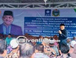 Pj. Bupati Batu Bara Bersama Anggota DPRD Provsu Serahkan Bantuan Sarpras UKM